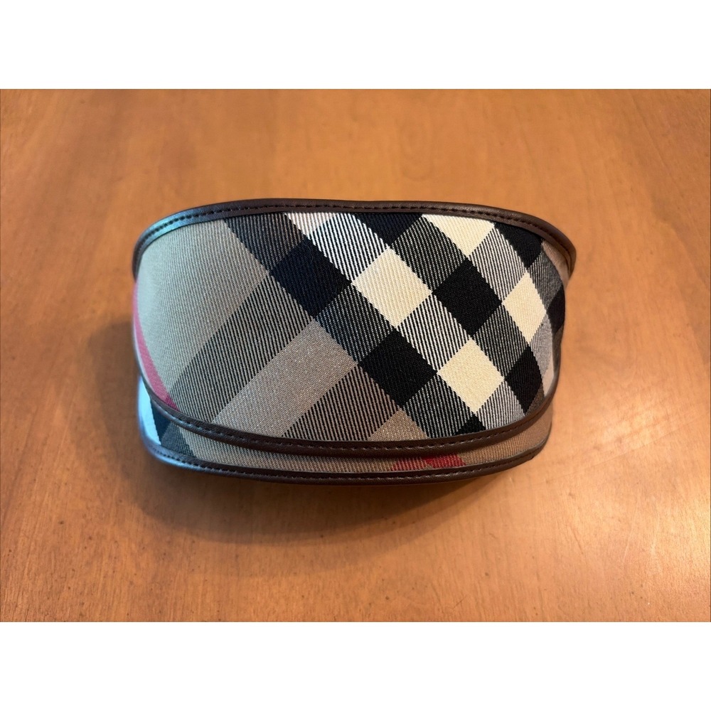 Burberry Classic Nova Check Plaid Large Eyeglass Soft Case Never Used